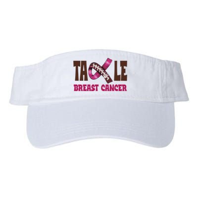 Tackle Breast Cancer Awareness Football Valucap Bio-Washed Visor