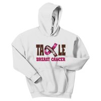 Tackle Breast Cancer Awareness Football Kids Hoodie