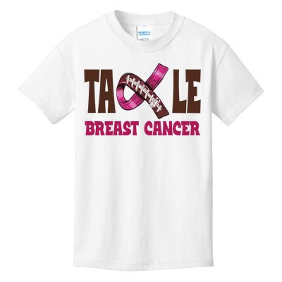 Tackle Breast Cancer Awareness Football Kids T-Shirt