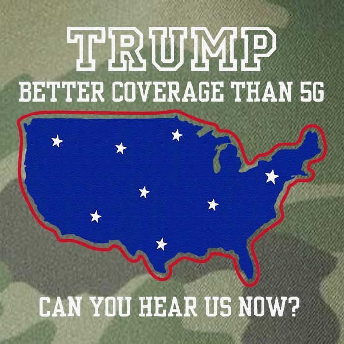 Trump Better Coverage Than 5g Can You Hear Us Now Legacy Tie Dye Trucker Hat