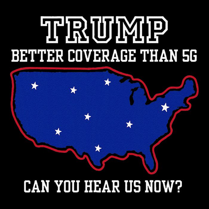 Trump Better Coverage Than 5g Can You Hear Us Now Drawstring Bag