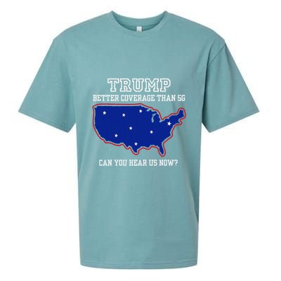 Trump Better Coverage Than 5g Can You Hear Us Now Sueded Cloud Jersey T-Shirt
