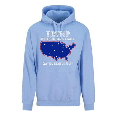 Trump Better Coverage Than 5g Can You Hear Us Now Unisex Surf Hoodie