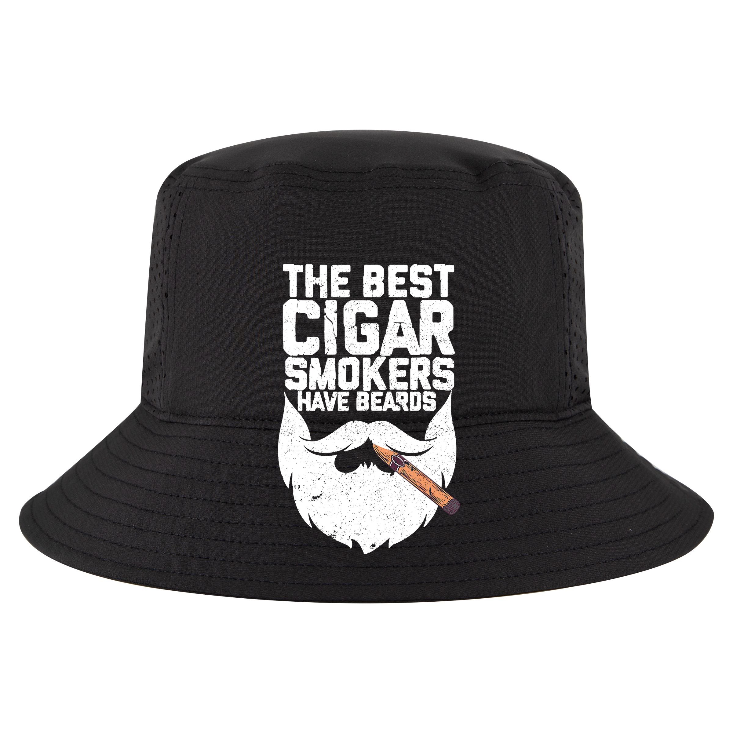The Best Cigar Smokers Have Beards Cigar Bearded Dad Vector Backpack