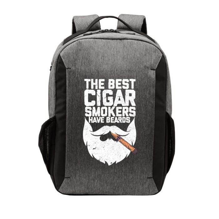The Best Cigar Smokers Have Beards Cigar Bearded Dad Vector Backpack