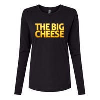 The Big Cheese Funny Birthday For Vegan Fiend Womens Cotton Relaxed Long Sleeve T-Shirt