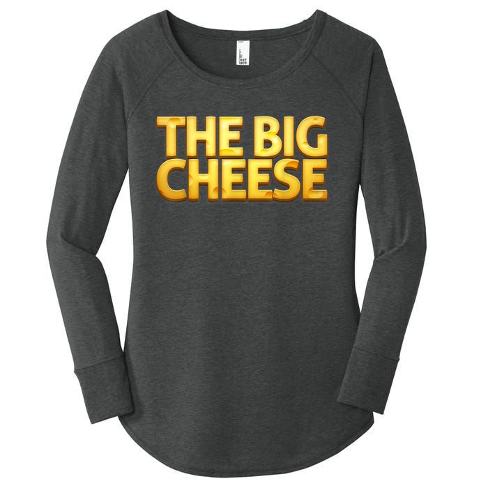 The Big Cheese Funny Birthday For Vegan Fiend Women's Perfect Tri Tunic Long Sleeve Shirt