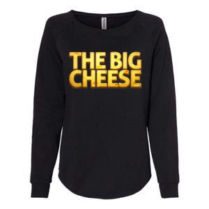 The Big Cheese Funny Birthday For Vegan Fiend Womens California Wash Sweatshirt