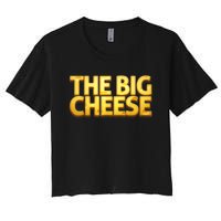 The Big Cheese Funny Birthday For Vegan Fiend Women's Crop Top Tee