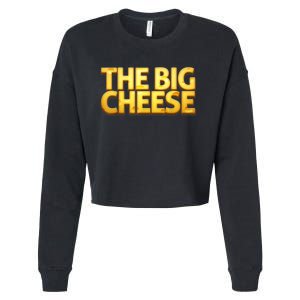 The Big Cheese Funny Birthday For Vegan Fiend Cropped Pullover Crew