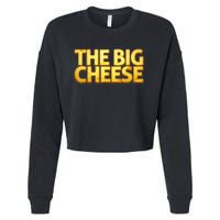 The Big Cheese Funny Birthday For Vegan Fiend Cropped Pullover Crew