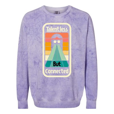 Talentless But Connected Colorblast Crewneck Sweatshirt