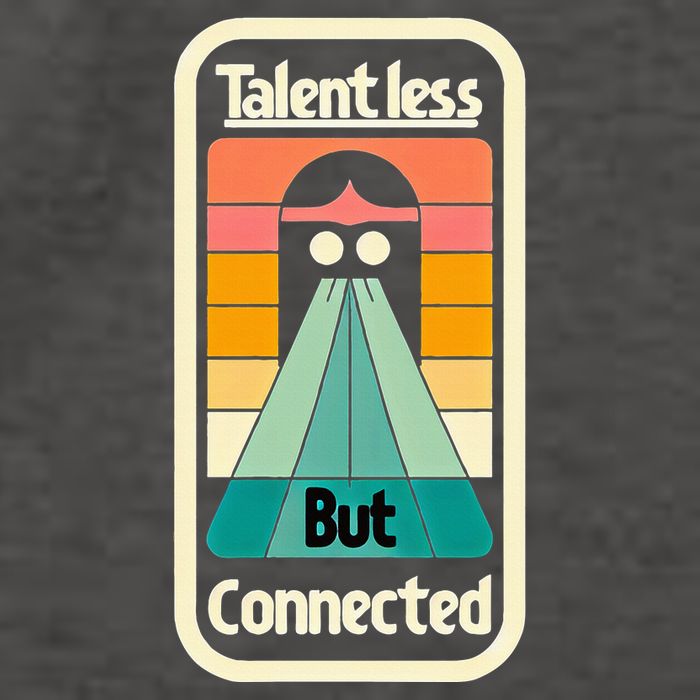 Talentless But Connected Vector Backpack
