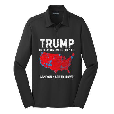 Trump Better Coverage Than 5g Can You Hear Us Now Pro Trump Silk Touch Performance Long Sleeve Polo