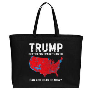 Trump Better Coverage Than 5g Can You Hear Us Now Pro Trump Cotton Canvas Jumbo Tote