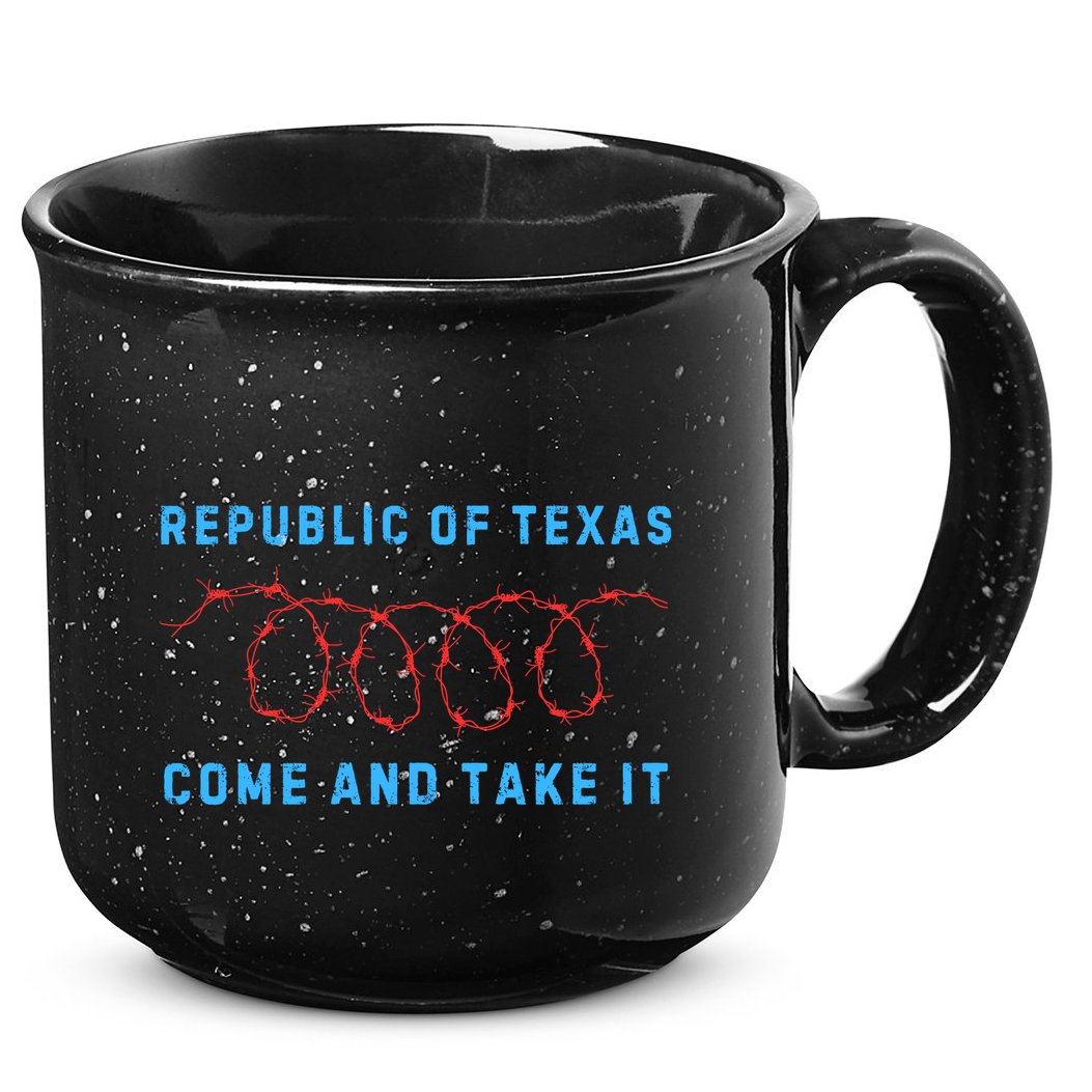 Texas Border Crisis Peoples Convoy 15oz Campfire Ceramic Mug