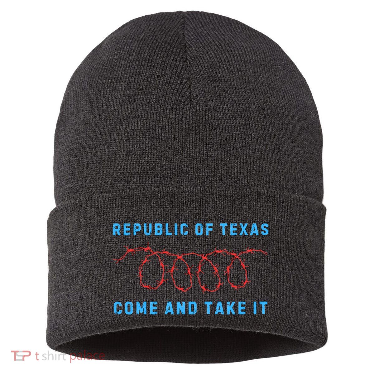 Texas Border Crisis Peoples Convoy Sustainable Knit Beanie