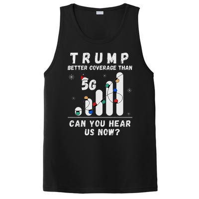 Trump Better Coverage Than 5g Wave Column Funny Christmas PosiCharge Competitor Tank