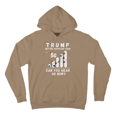 Trump Better Coverage Than 5g Wave Column Funny Christmas Hoodie