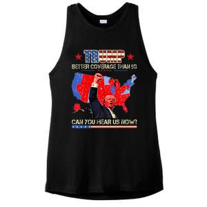 Trump Better Coverage Than 5g Can You Hear Us Now Politics Ladies PosiCharge Tri-Blend Wicking Tank