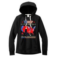 Trump Better Coverage Than 5g Can You Hear Us Now Politics Women's Fleece Hoodie