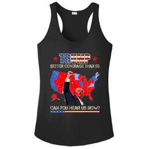 Trump Better Coverage Than 5g Can You Hear Us Now Politics Ladies PosiCharge Competitor Racerback Tank