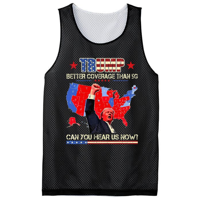 Trump Better Coverage Than 5g Can You Hear Us Now Politics Mesh Reversible Basketball Jersey Tank