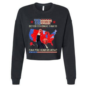 Trump Better Coverage Than 5g Can You Hear Us Now Politics Cropped Pullover Crew