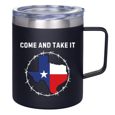Texas Border Crisis Come And Take It 12oz Stainless Steel Coffee Mug