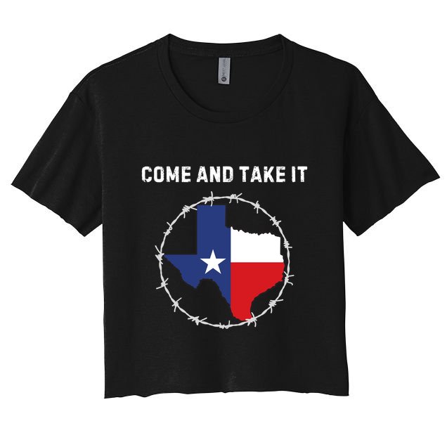 Texas Border Crisis Come And Take It Crop Top