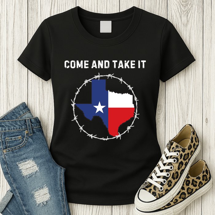 Texas Border Crisis Come And Take It Womens T-Shirt