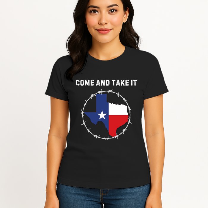 Texas Border Crisis Come And Take It Womens T-Shirt