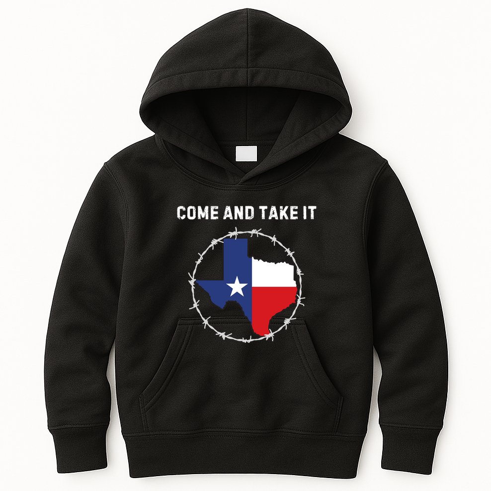 Texas Border Crisis Come And Take It Kids Hoodie