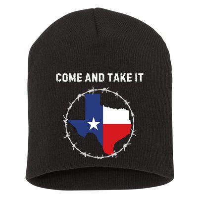 Texas Border Crisis Come And Take It Short Acrylic Beanie
