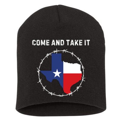 Texas Border Crisis Come And Take It Short Acrylic Beanie