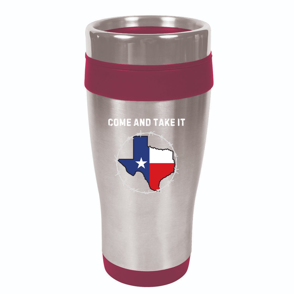 Texas Border Crisis Come And Take It 16oz Travel Tumbler