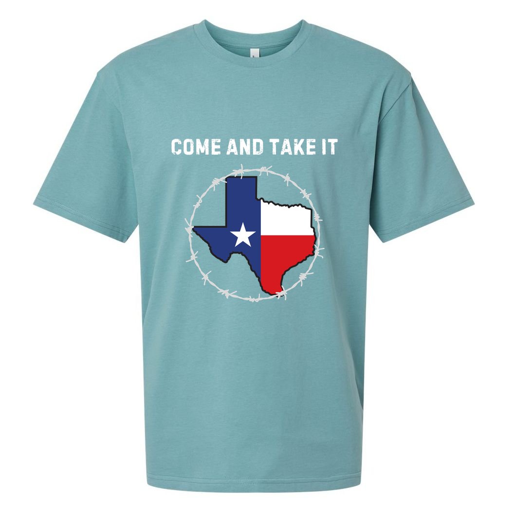Texas Border Crisis Come And Take It Sueded Cloud Jersey T-Shirt