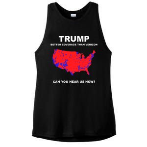 Trump Better Coverage Than Verizon Can You Hear Us Now Ladies PosiCharge Tri-Blend Wicking Tank