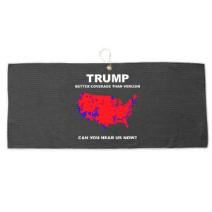 Trump Better Coverage Than Verizon Can You Hear Us Now Large Microfiber Waffle Golf Towel