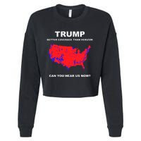 Trump Better Coverage Than Verizon Can You Hear Us Now Cropped Pullover Crew