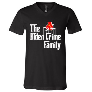 The Biden Crime Family Chinese Puppet Humor V-Neck T-Shirt