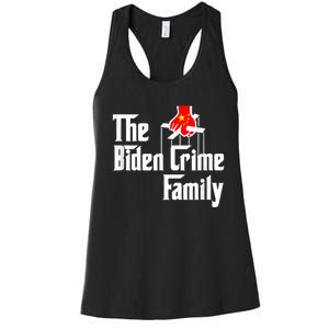 The Biden Crime Family Chinese Puppet Humor Women's Racerback Tank