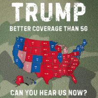 Trump Better Coverage Than 5g Can You Hear Us Now? Legacy Tie Dye Trucker Hat
