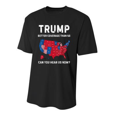 Trump Better Coverage Than 5g Can You Hear Us Now? Youth Performance Sprint T-Shirt