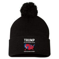 Trump Better Coverage Than 5g Can You Hear Us Now? Pom Pom 12in Knit Beanie