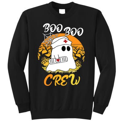 The Boo Crew Halloween Ghost The Boo Crew Nurse Sweatshirt