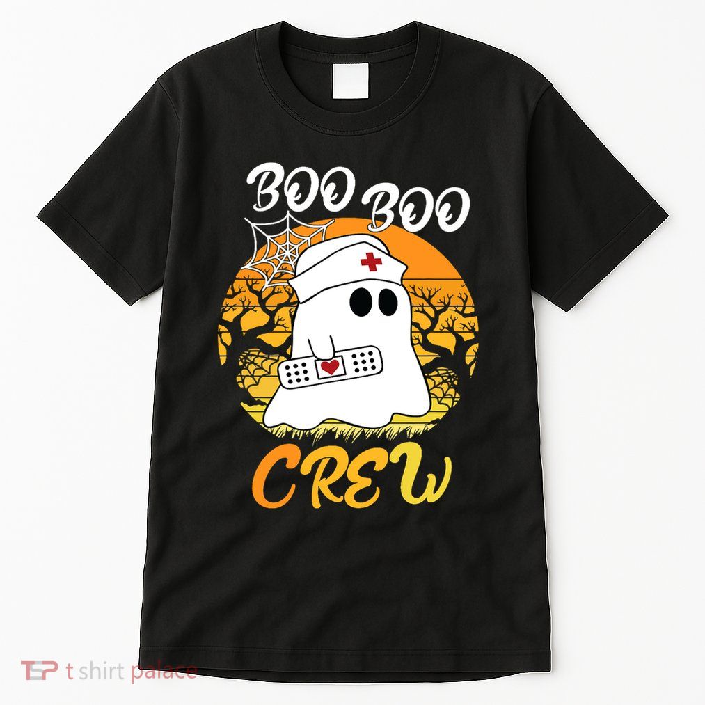 The Boo Crew Halloween Ghost The Boo Crew Nurse Tall T-Shirt