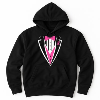 Tuxedo Breast Cancer Awareness Month  Hoodie