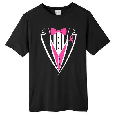 Tuxedo Breast Cancer Awareness Month  Tall Fusion ChromaSoft Performance T-Shirt