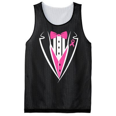 Tuxedo Breast Cancer Awareness Month  Mesh Reversible Basketball Jersey Tank